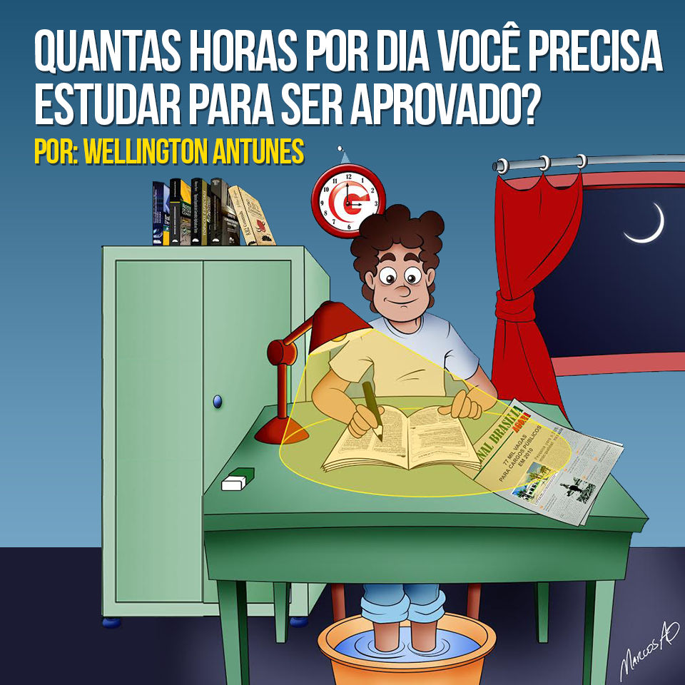 Quantas horas por dia você precisa estudar para ser aprovado