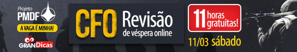 Gran Dicas Pmdf Cfo Revis O De V Spera Online Neste S Bado A Partir