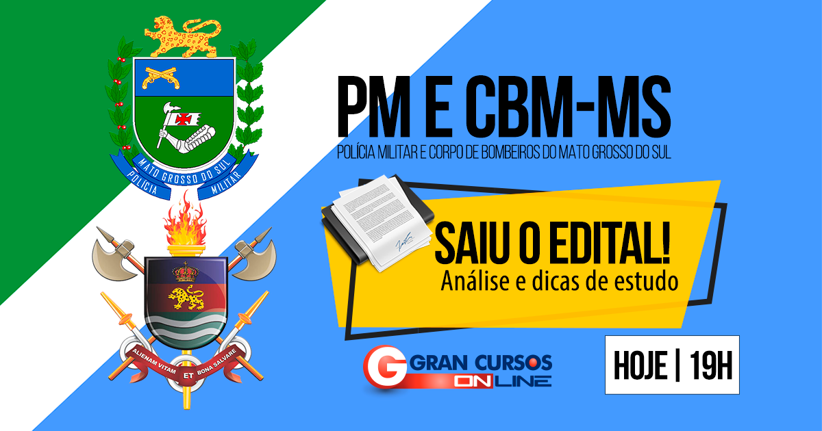 Concurso Pm E Cbm Ms Como Passar Saiba Todos Os Detalhes Do Novo