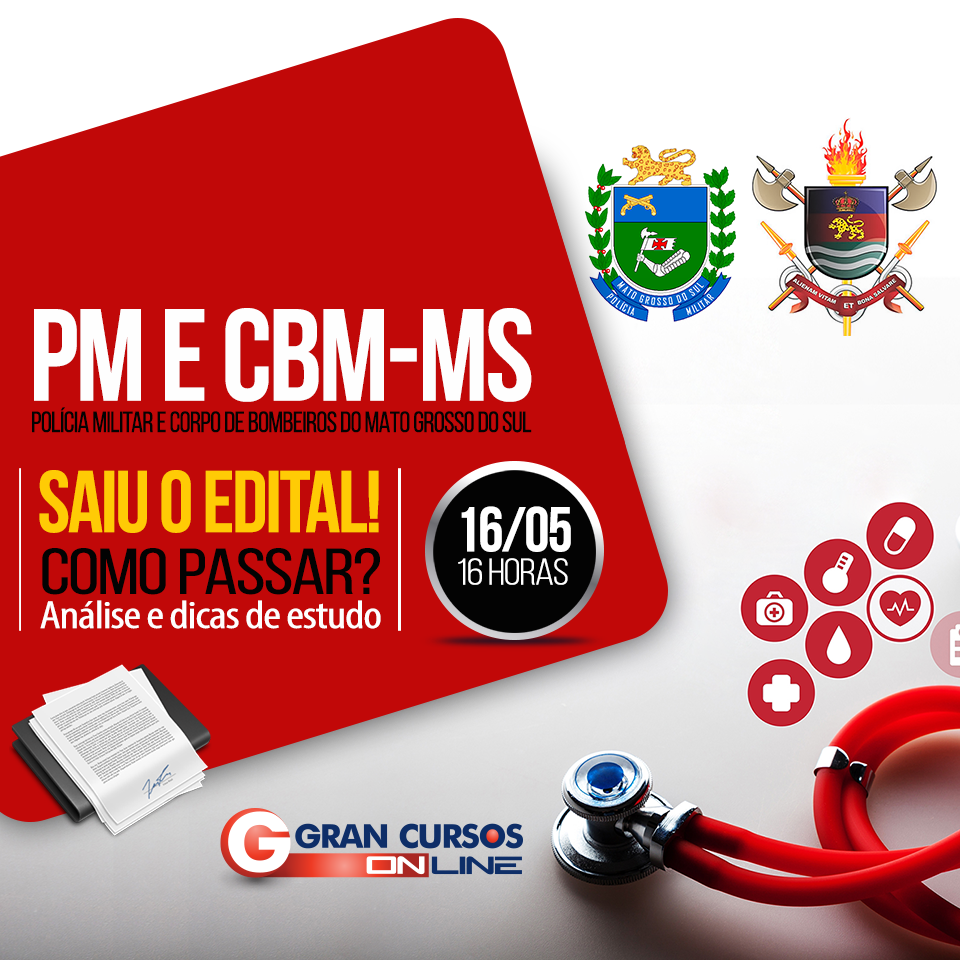 Concurso Pm E Cbm Ms Sa De Como Passar Saiba Todos Os Detalhes Do